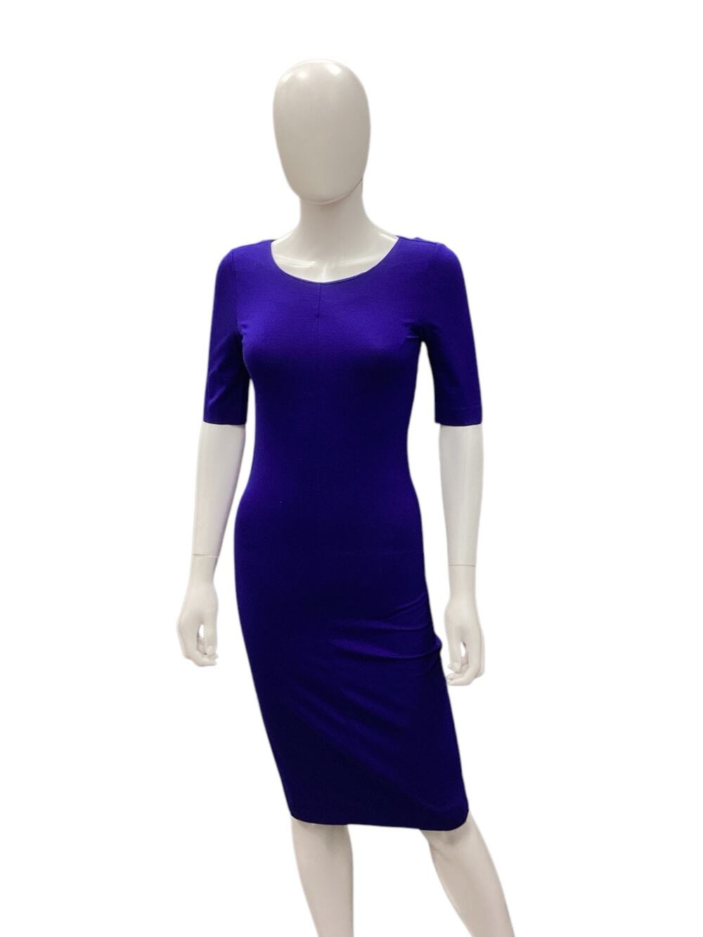 Diane Von Furstenberg Women’s Dress Size S Petite Short Sleeve Cobalt Blue